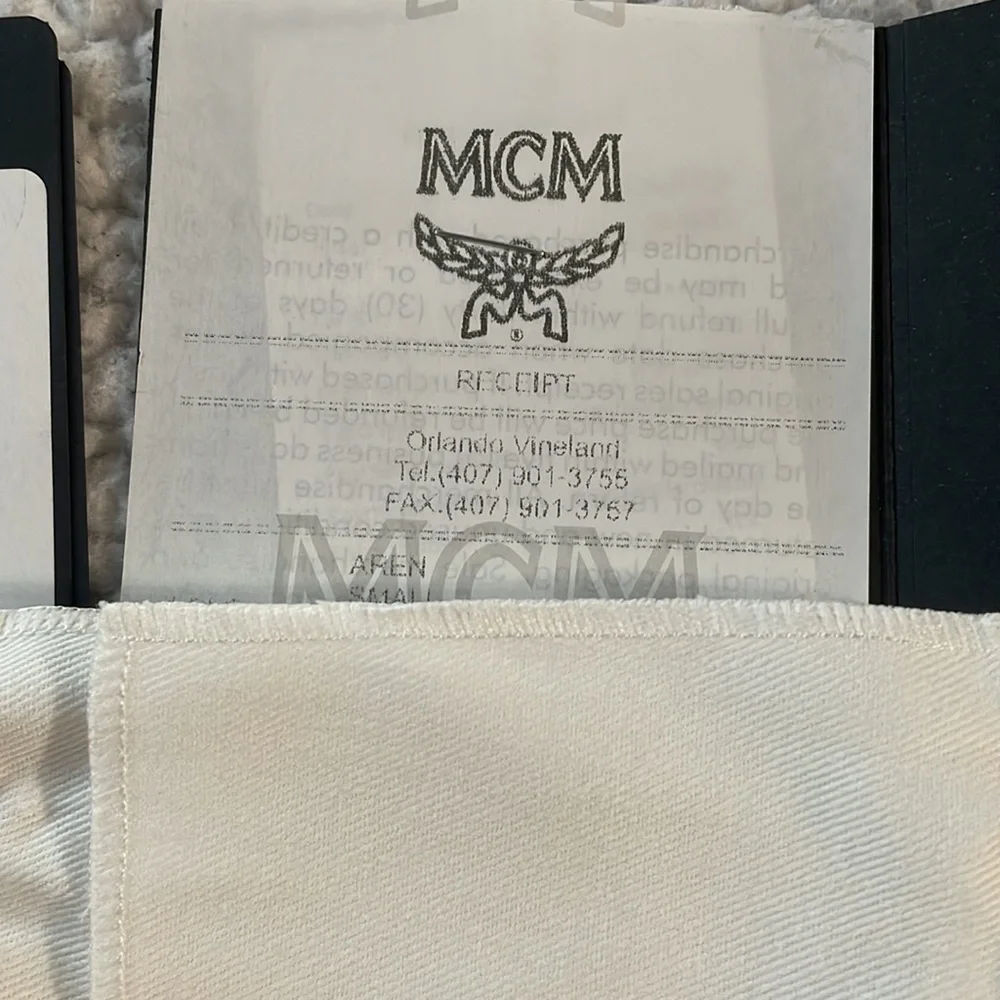 MCM Blossom Pink Small Aren Trifold Wallet - Picture 6 of 7
